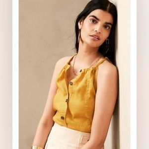 Banana Republic linen utility cami